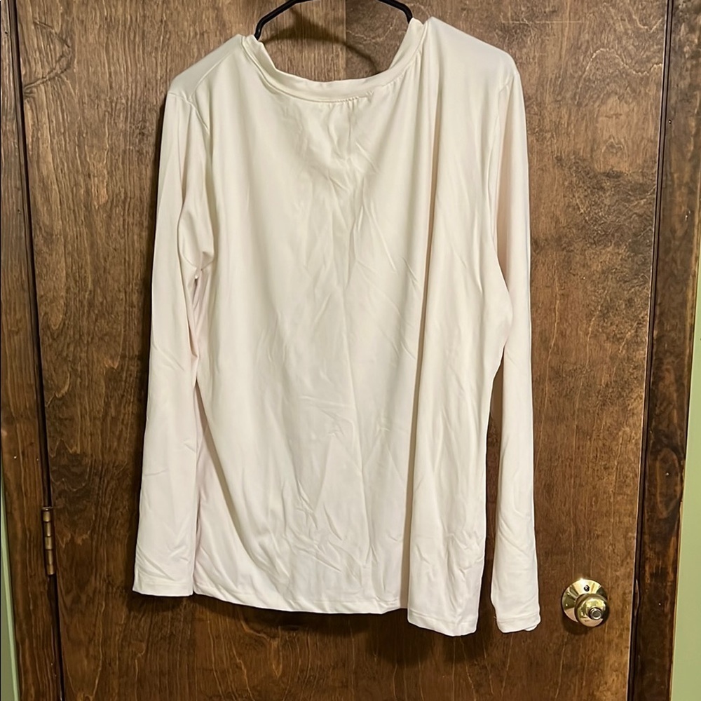 Zenana Cream Long Sleeve Top - Picture 3 of 3